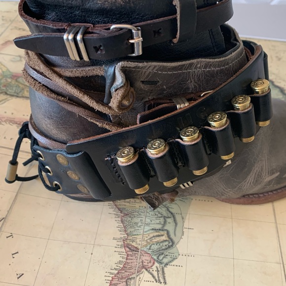 LAST Bandolier Unisex Gunslinger Boot Belts - Picture 2 of 14